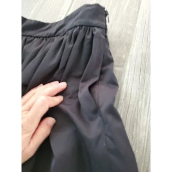 ZARA Women Black Midi Full Skirt With Pockets. size S - Picture 5 of 6